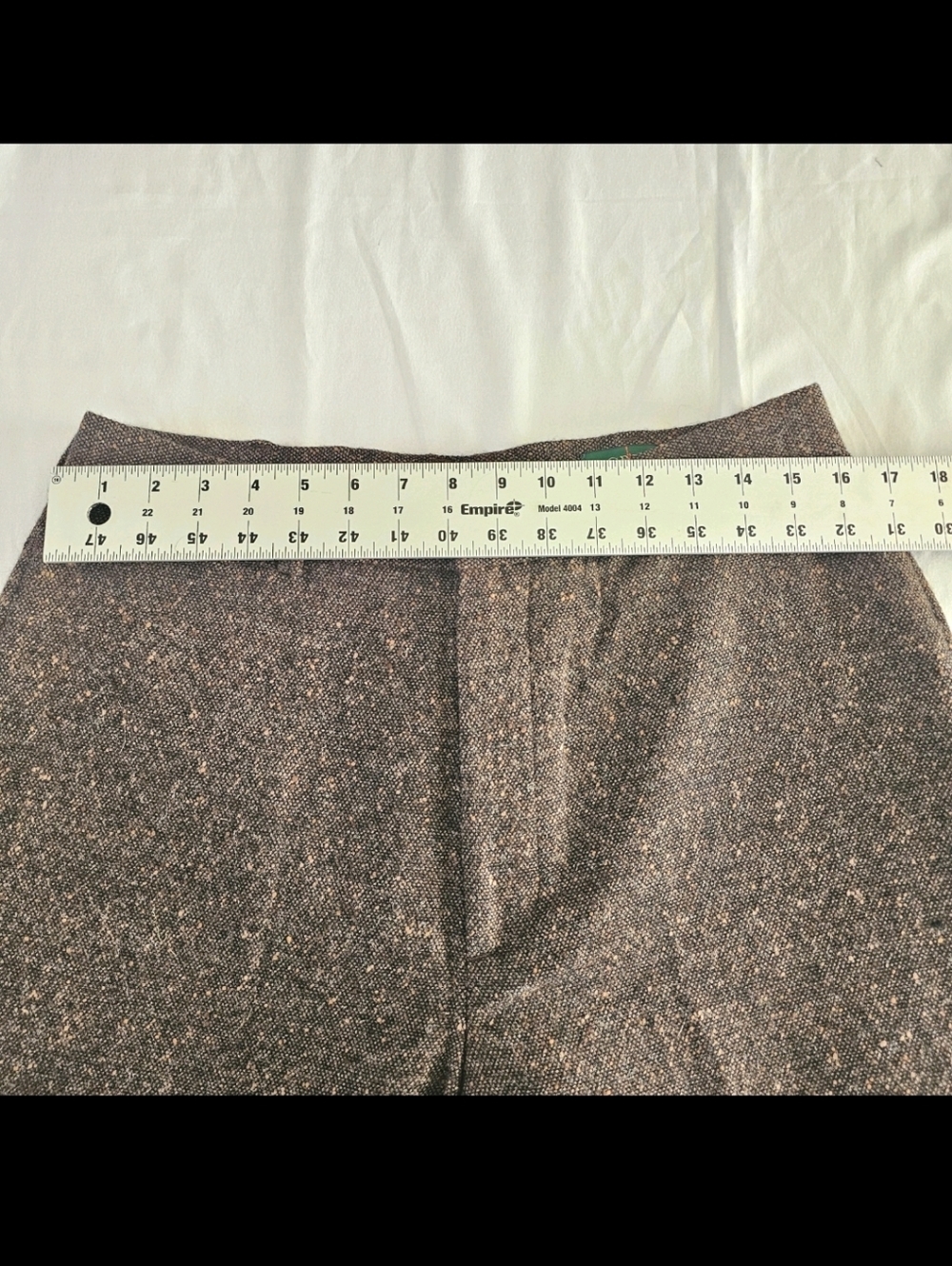 J CREW Wool Fall Career Office Work Sz 34 High-rise Straight Lined Brown Pants - Picture 7 of 11